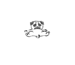 Melancholy Pug 2 sticker #11431543
