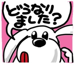Reaction of a cute dog. sticker #11432154