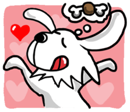 Reaction of a cute dog. sticker #11432172