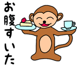 Daily conversation of monkey Gil sticker #11432476