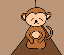 Daily conversation of monkey Gil sticker #11432488