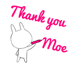 Moe of the rabbit sticker #11432546