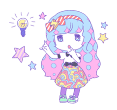 Yume-kawaii girl sticker #11432592
