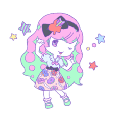 Yume-kawaii girl sticker #11432594