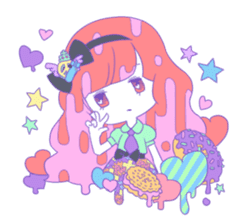 Yume-kawaii girl sticker #11432602