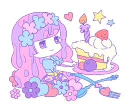 Yume-kawaii girl sticker #11432609
