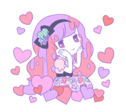 Yume-kawaii girl sticker #11432611
