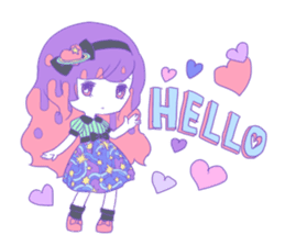 Yume-kawaii girl sticker #11432617