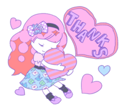 Yume-kawaii girl sticker #11432618