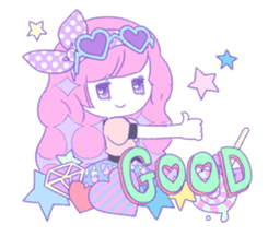 Yume-kawaii girl sticker #11432622