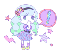 Yume-kawaii girl sticker #11432630