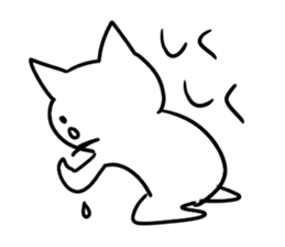 blah blah blah cat sticker #11433159