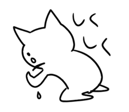 blah blah blah cat sticker #11433159