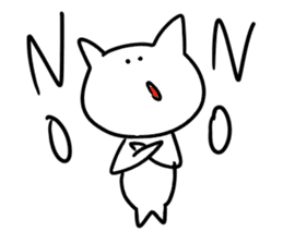 blah blah blah cat sticker #11433170