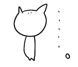 blah blah blah cat sticker #11433191