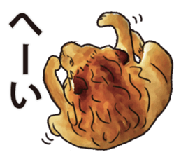 Watercolor lion sticker sticker #11433228