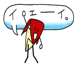 bento apple rabbit sticker #11433316