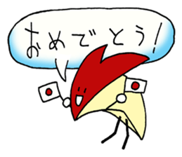 bento apple rabbit sticker #11433320