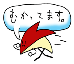 bento apple rabbit sticker #11433333