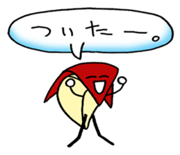 bento apple rabbit sticker #11433334