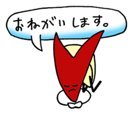 bento apple rabbit sticker #11433345