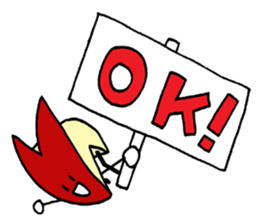 bento apple rabbit sticker #11433346