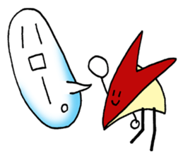 bento apple rabbit sticker #11433349