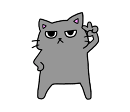 plated bad cat sticker #11433470