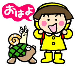 Showa retro girl 5 sticker #11433633