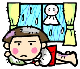 Showa retro girl 5 sticker #11433635