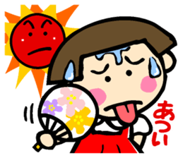 Showa retro girl 5 sticker #11433637
