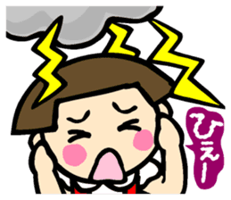 Showa retro girl 5 sticker #11433640