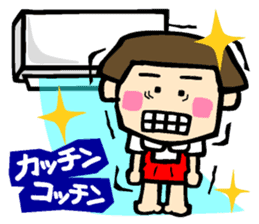 Showa retro girl 5 sticker #11433641