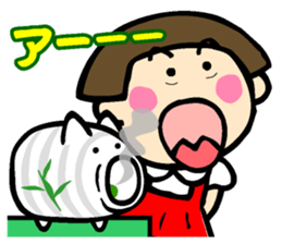 Showa retro girl 5 sticker #11433642