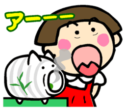 Showa retro girl 5 sticker #11433642