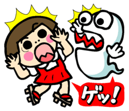 Showa retro girl 5 sticker #11433644