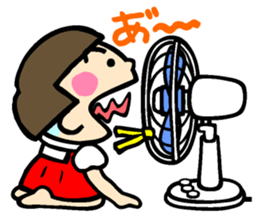 Showa retro girl 5 sticker #11433645