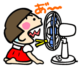 Showa retro girl 5 sticker #11433645
