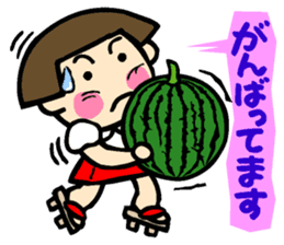 Showa retro girl 5 sticker #11433648