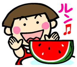 Showa retro girl 5 sticker #11433650