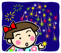 Showa retro girl 5 sticker #11433653