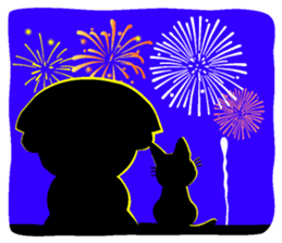 Showa retro girl 5 sticker #11433654