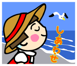 Showa retro girl 5 sticker #11433662