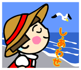 Showa retro girl 5 sticker #11433662