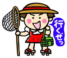 Showa retro girl 5 sticker #11433668