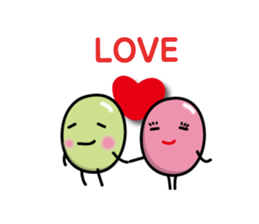 Green Bean Sticker by keimaru sticker #11435378