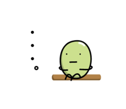 Green Bean Sticker by keimaru sticker #11435385