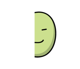 Green Bean Sticker by keimaru sticker #11435391