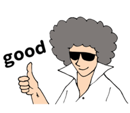 Afro teacher sticker #11435474