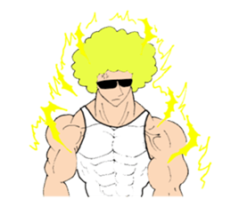 Afro teacher sticker #11435493